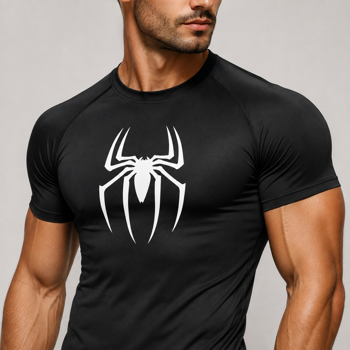 T-shirt spider black & white