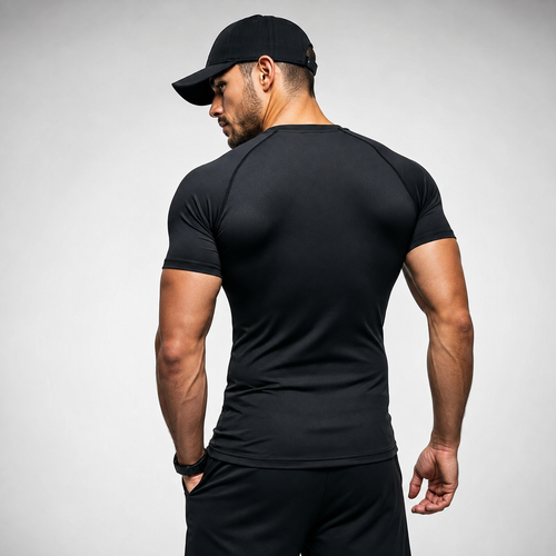 T-shirt spider black & white